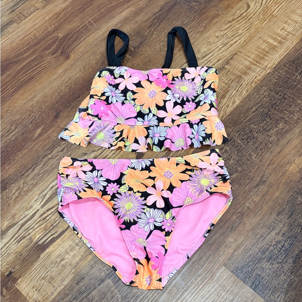 Kid’s Floral Two-Piece Swimsuit